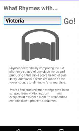 RhymeBook - rhyming dictionary 2
