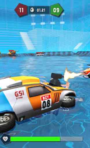 Rocketball Soccer League Water Surfer Simulator 3D 4