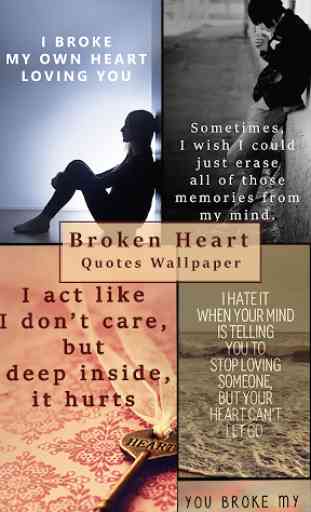 Sad Broken Heart Quotes Wallpaper 1