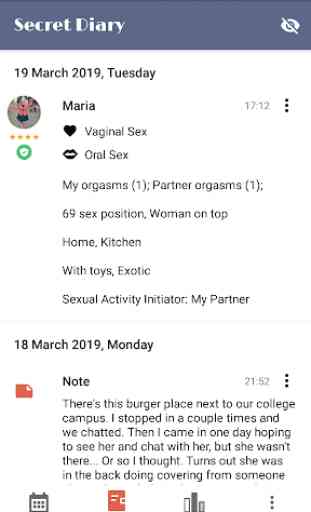Sex Life - Sex Tracker, Diary of Sex, Sex Calendar 2