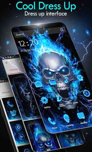 Skull Launcher - HD Live Wallpapers, Themes 4