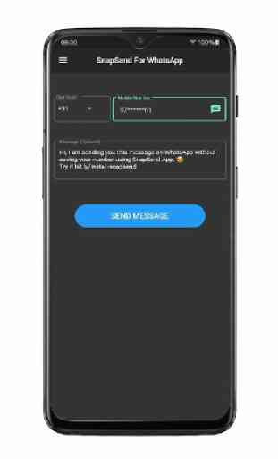 SnapSend for WhatsApp • Chat without Saving Number 4