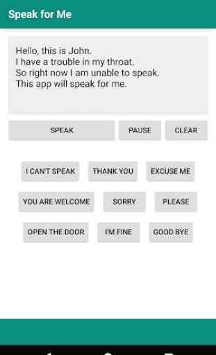 Speak For Me - Text to Speech Free 2