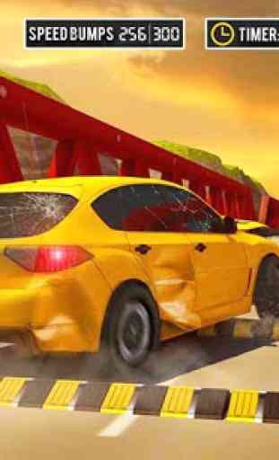 Speed Bump Car Crash Test: Speed Breaker Challenge 4