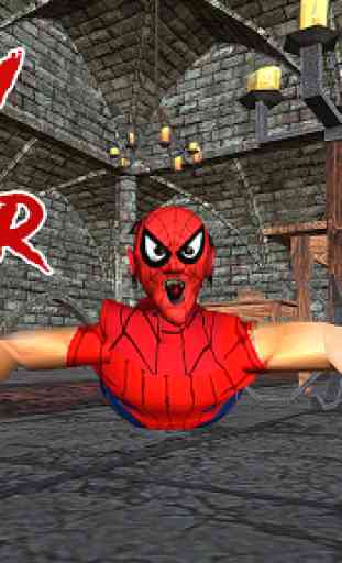 Spider Horror Granny Escape Game - Scary House 3D 3