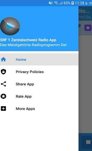 SRF 1 Zentralschweiz Radio App FM CH Free Online 2