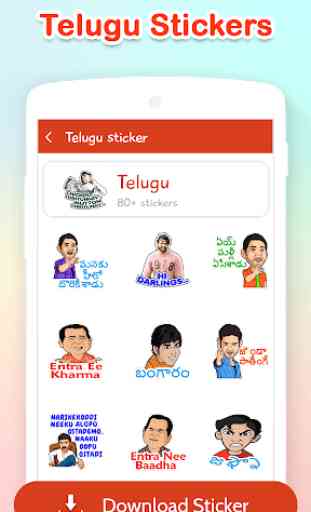 Telugu WAStickerApps - Telugu Sticker For Whatsapp 2