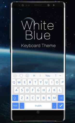 White Blue System Keyboard 1