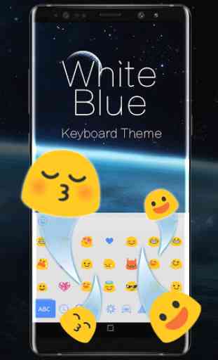 White Blue System Keyboard 2