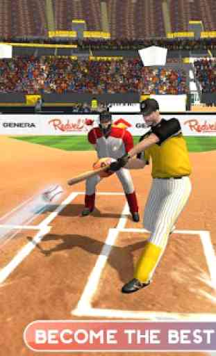 Baseball Battle - flick home run baseball game 1