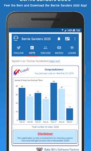 Bernie Sanders 2020: (Best Bernie App Available!) 2