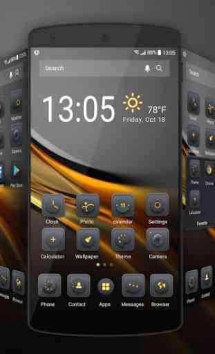 Blackgold Launcher theme for you 1