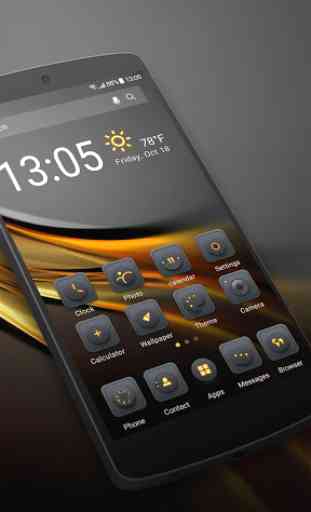 Blackgold Launcher theme for you 2