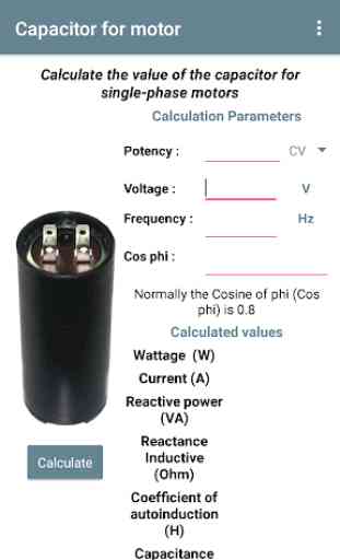 Capacitor for motor 1