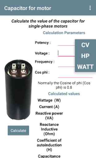 Capacitor for motor 3