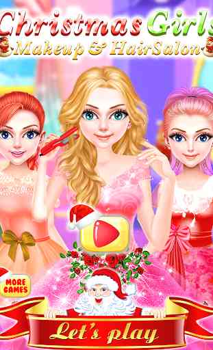 Christmas Girls Makeup & Hair Salon DressUp Games 1