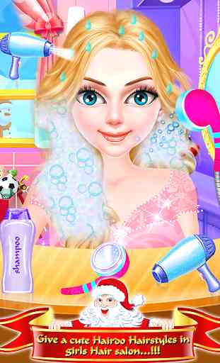 Christmas Girls Makeup & Hair Salon DressUp Games 2