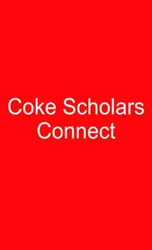Coke Scholars Connect 1