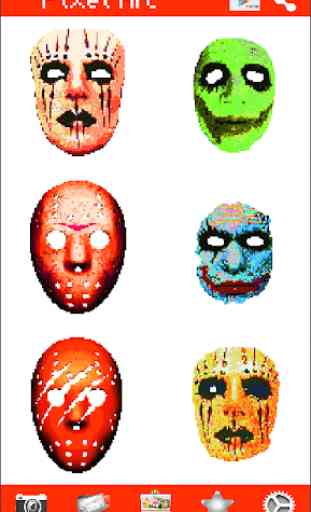 Coloring Scary Masks Pixel Art Game 4