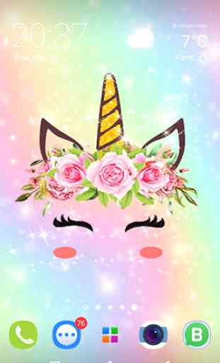 Cute Unicorn Girl Wallpapers - Kawaii backgrounds 4