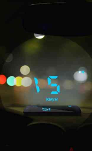 Digital GPS Speedometer Trip Meter HUD View 3
