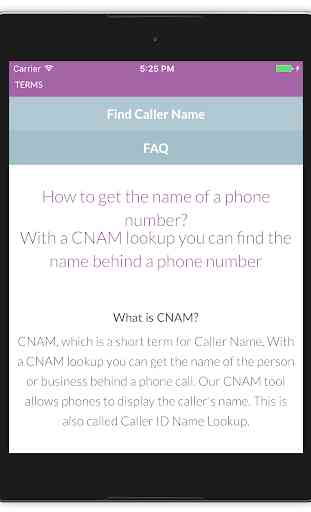 Find Caller Name 4
