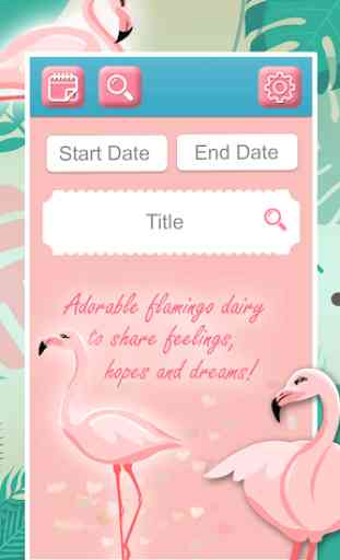 Flamingo Diary With A Lock 4