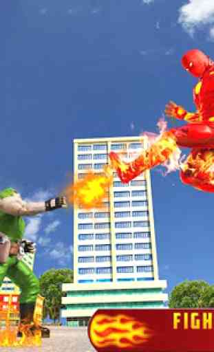 Flying Fire Hero Transform Robot Games 2