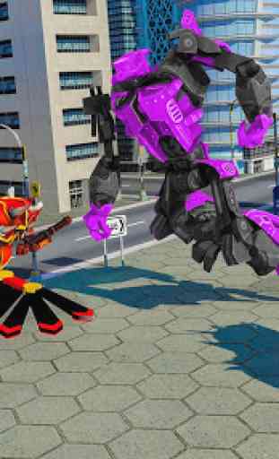 Flying Rhino Robot Transform: Robot War Games 3