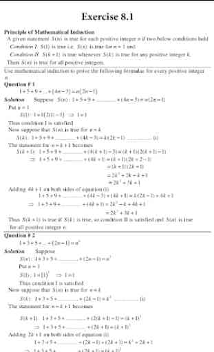 FSC ICS mathematics Part 1 Solved exercises Notes 2