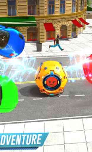 Futuristic Ball Robot Transform: Robot Games 2