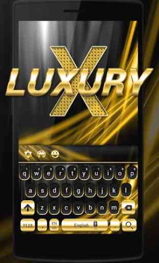 Gold and Black Luxury Keyboard 2
