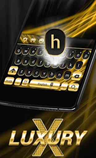 Gold and Black Luxury Keyboard 3