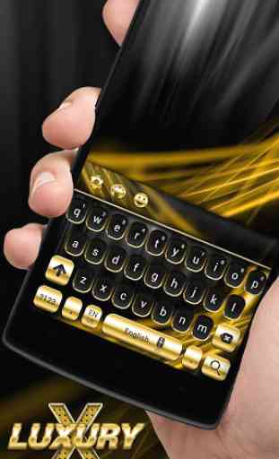Gold and Black Luxury Keyboard 4