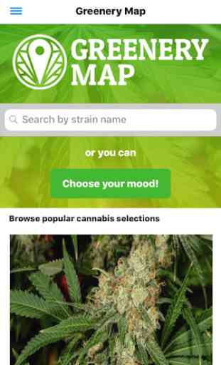 Greenery Map: Cannabis Search Engine 1