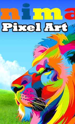 Lion King Pixel Art Animals Coloring Book 1