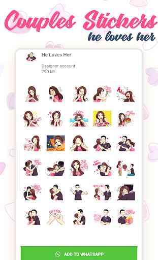 Love Stickers for WhatsApp - (WAStickerApps) 1