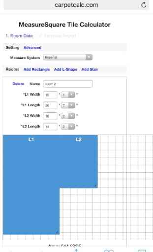 MeasureSquare Tile Calculator 2
