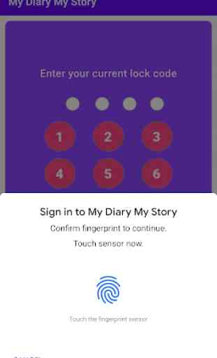 My Diary My Story  - With Lock and fingerprint 1