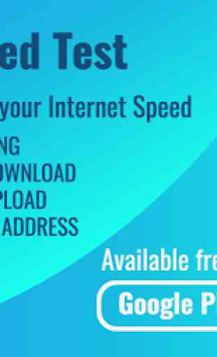 Net Speed test, WiFi, 3G, 4G Speed Meter App 1