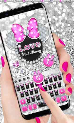 Pink Minny Diamond keyboard 1