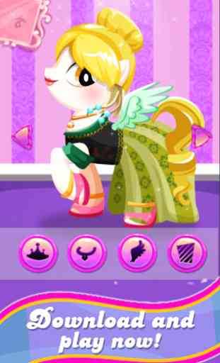 Pony Princess Beauty Dress Up Rainbow Makeup Club 2