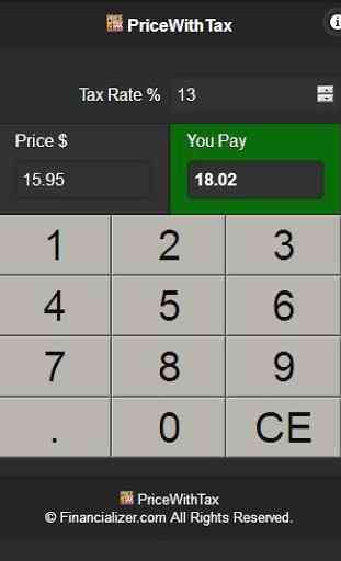 Price With Tax Calculator (Quick, Simple, No Ads) 1