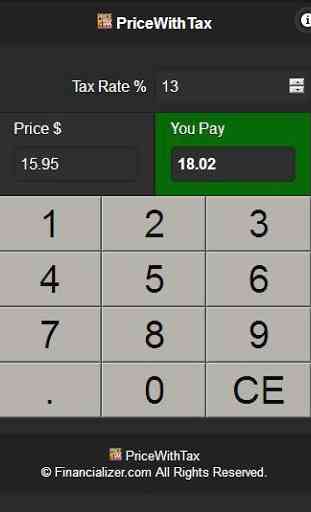 Price With Tax Calculator (Quick, Simple, No Ads) 2