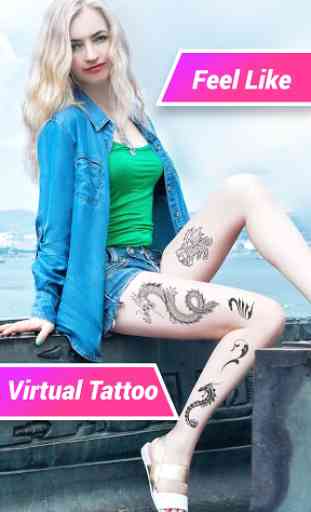 Tattoo Design and Name ink Tattoo On Photo 2