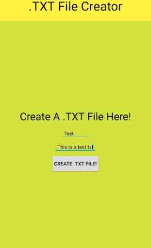 Text File Creator 2