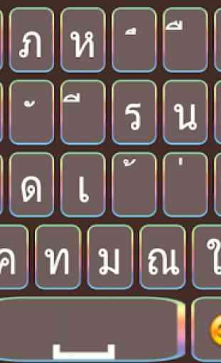 Thai English Keyboard  with Emoji 2019 1