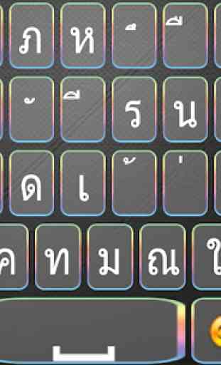 Thai English Keyboard  with Emoji 2019 4