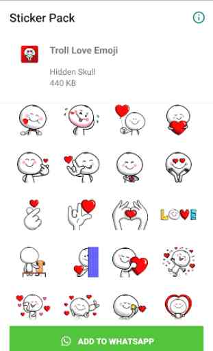 Troll Love Sticker for WhatsApp 1