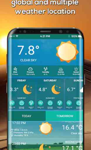 Weather Live Channel, Weather Forecast App Widget 3